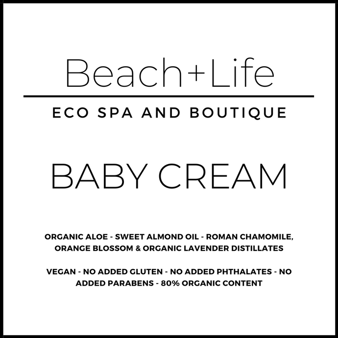 Baby cream label and description