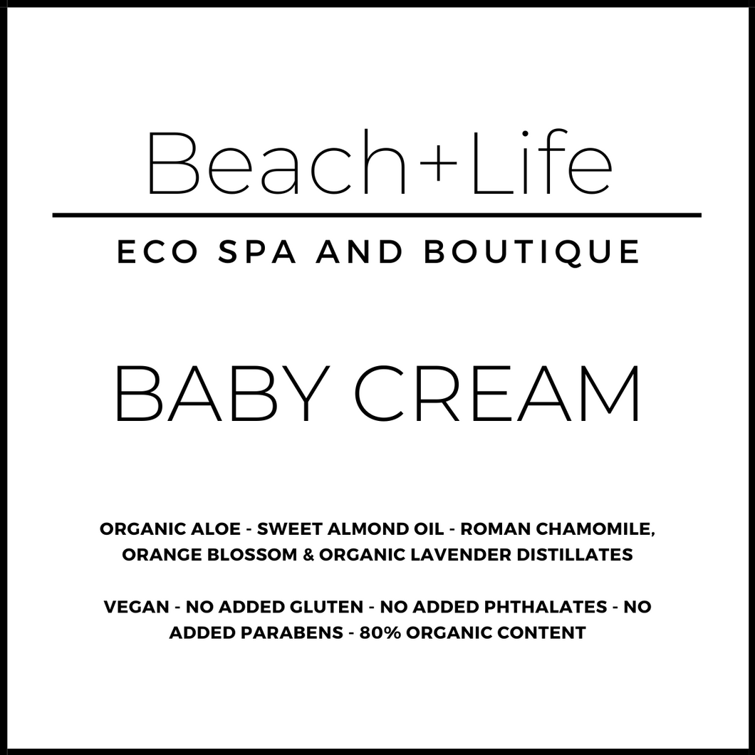 Baby cream label and description