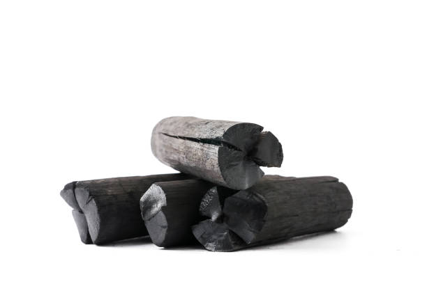 Four charcoal filter sticks displayed on a white background