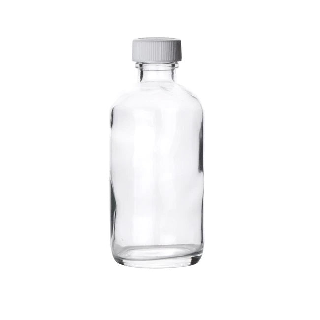 4oz glass bottle with lid