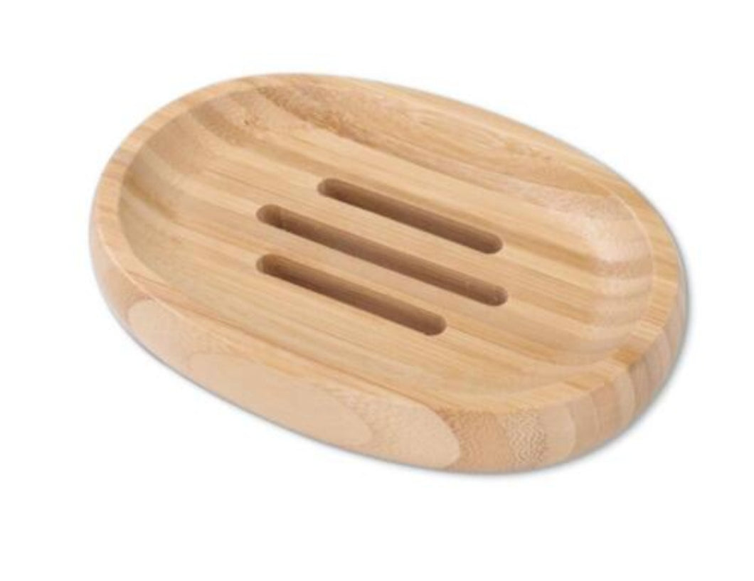 Bamboo soap dish - oval